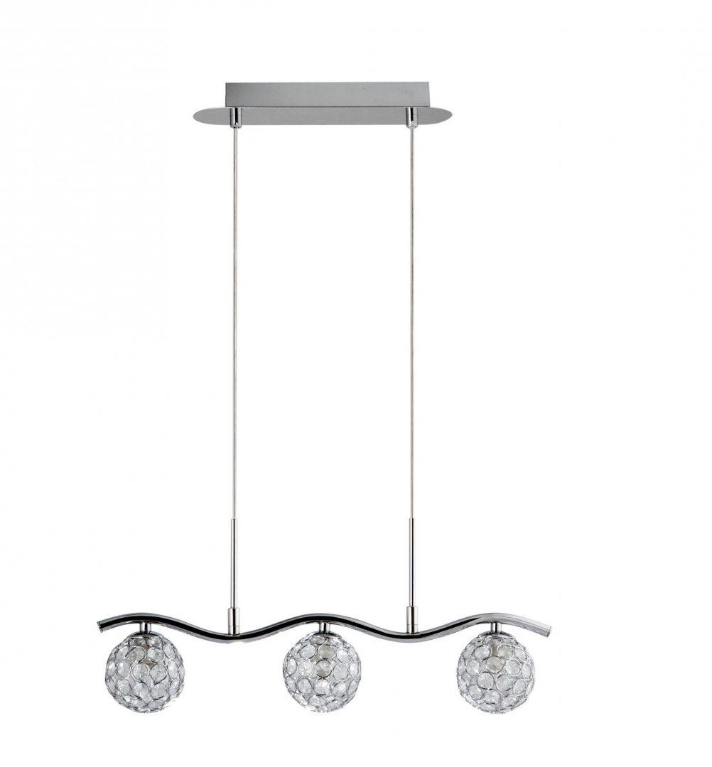 LAMPA SUFITOWA WISZĄCA STARLET 3xG9 CHROM