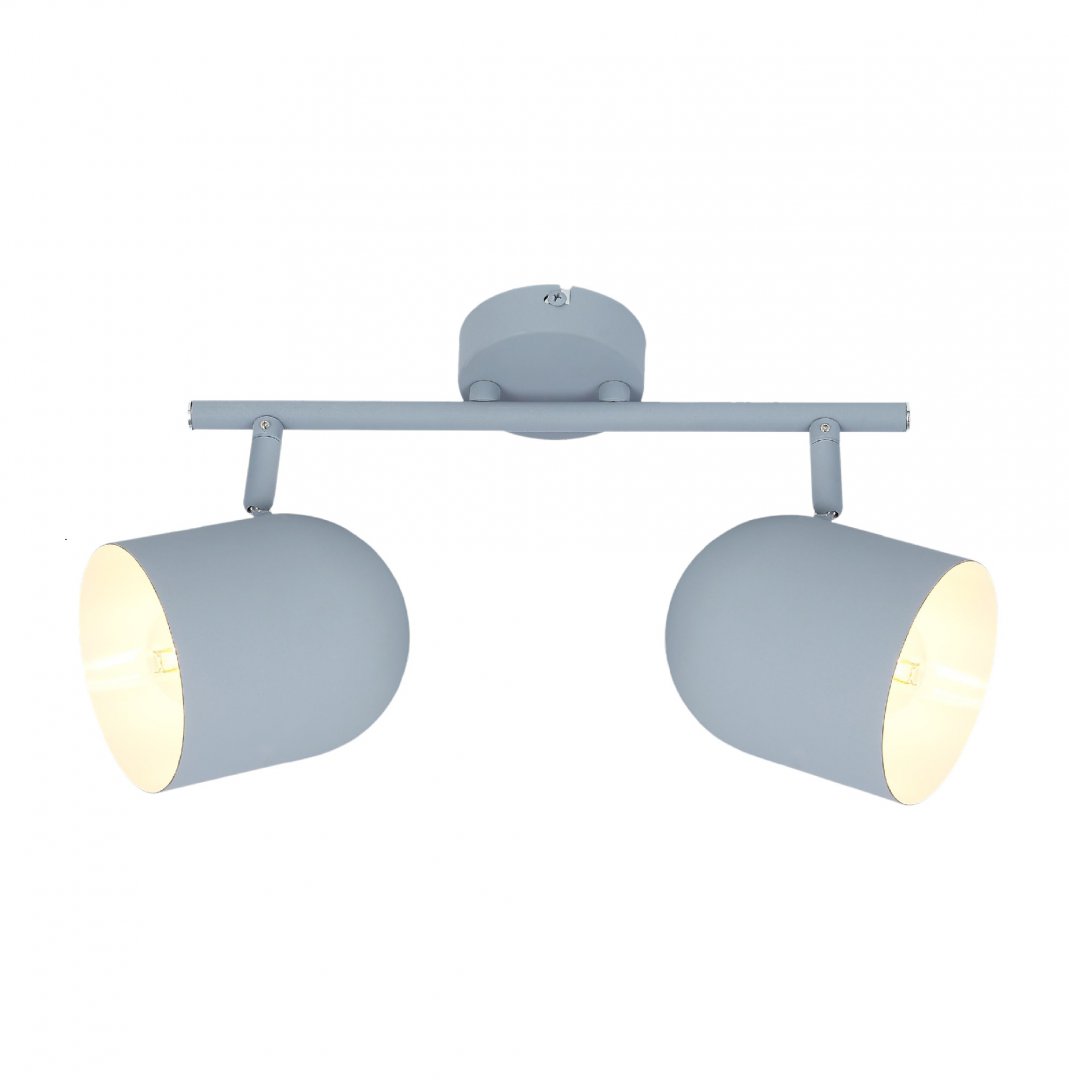 LAMPA SUFITOWA AZURO LISTWA 2XE27 SZARY