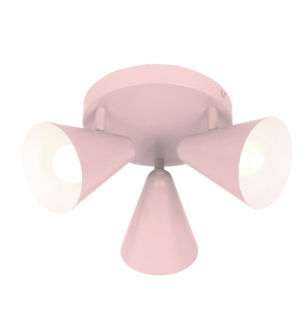 LAMPA SUFITOWA AMOR PLAFON 3xE14 RÓŻOWY