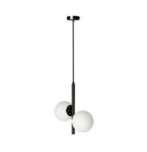 DUO 2x15w e14 lampa sufitowa, klosze białe kule (32-22332)