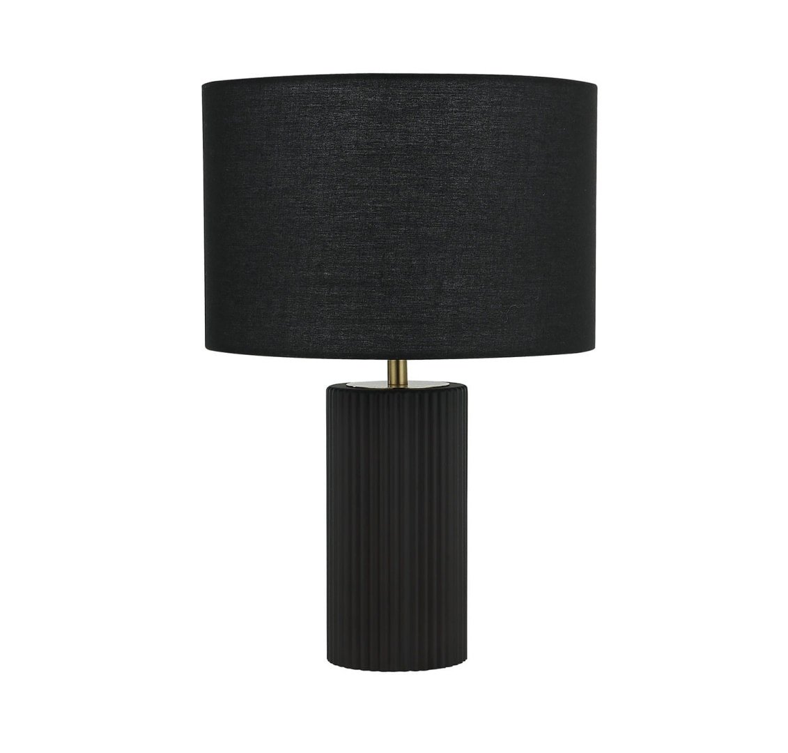 Lampka nocna do sypialni TOKIO 1xE27 CZARNA