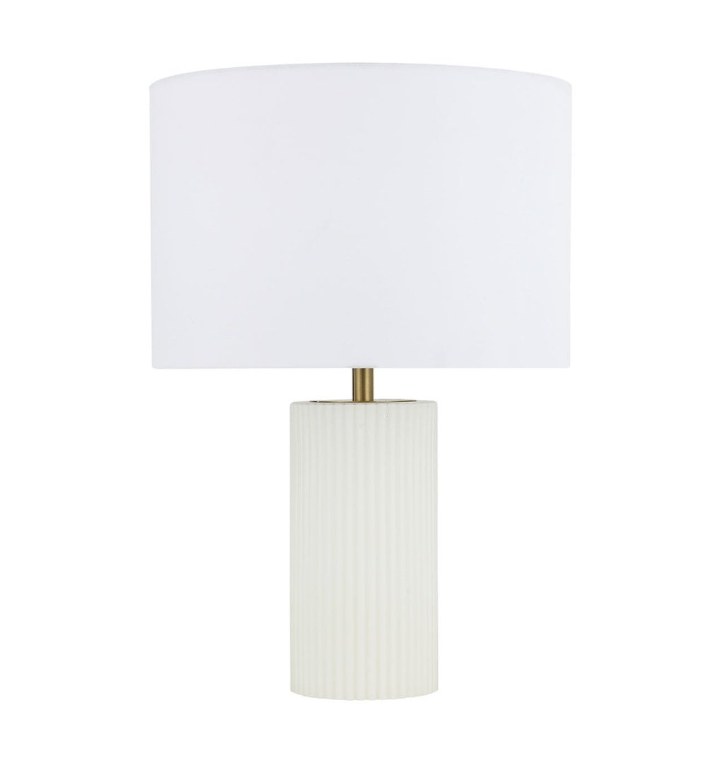 Lampa stołowa biała nowoczesna TOKIO 1xE27