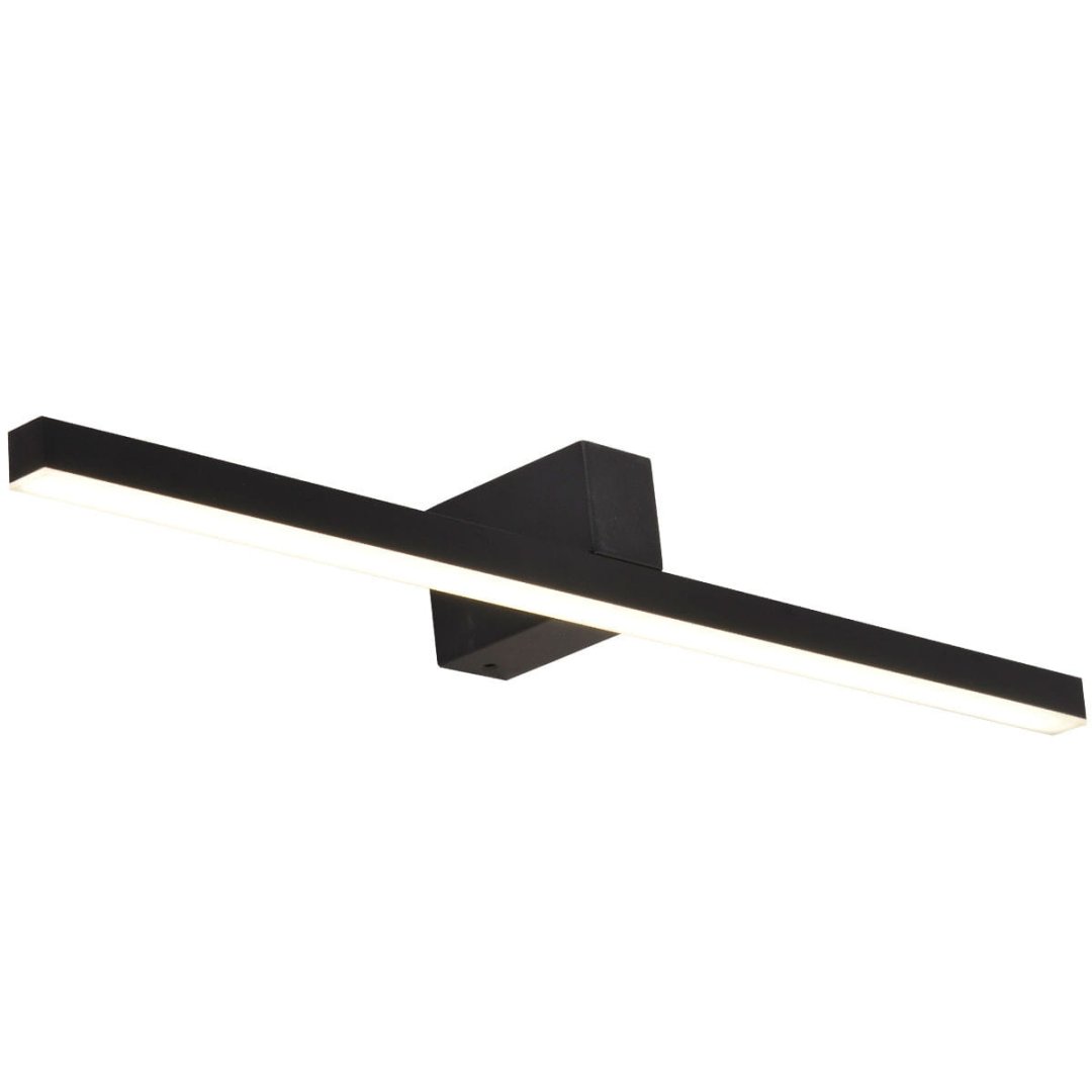 Czarna lampa łazienkowa nad lustro IP44 Nevada L 1xLED