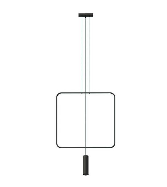Lampa sufitowa czarna industrialna RANA 1 (TH.018CZ)