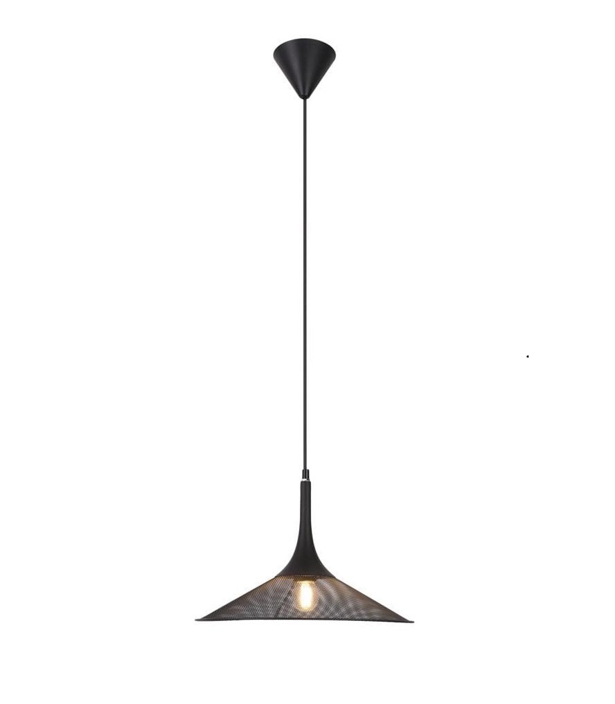 Nowoczesna lampa do sypialni KIRUNA S1 lampa wisząca czarna 110 cm 1xE27