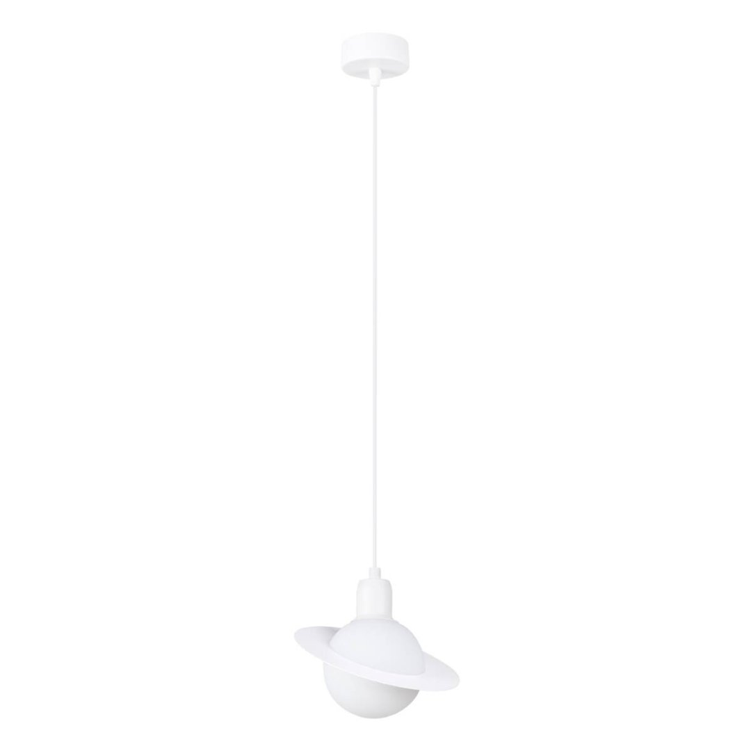 Lampa wisząca biała kula pojedyncza 125 cm HYPERION 1xG9 (SL.1356)