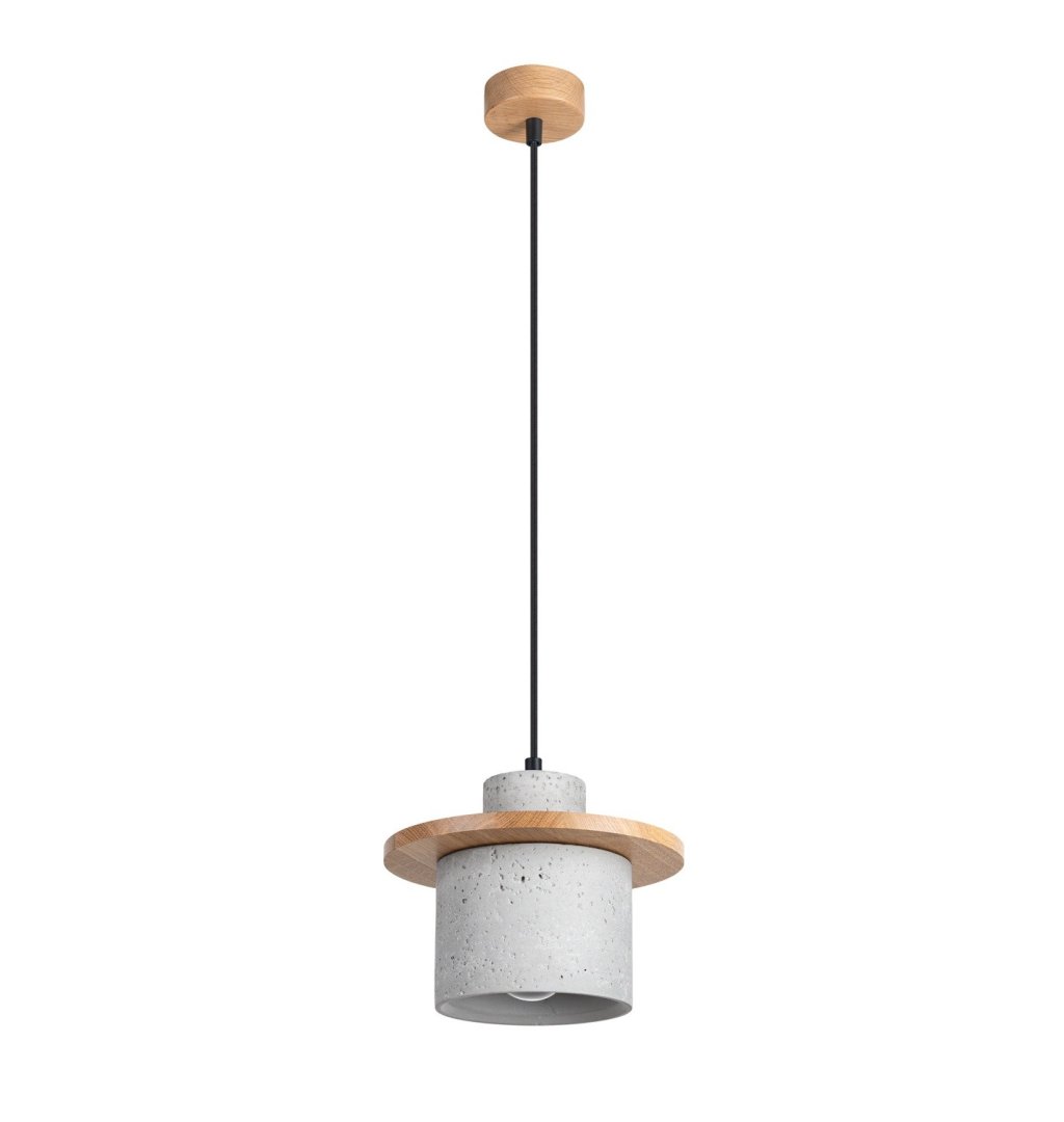 Lampa z betonu wisząca 1xE27 125 cm MAB beton