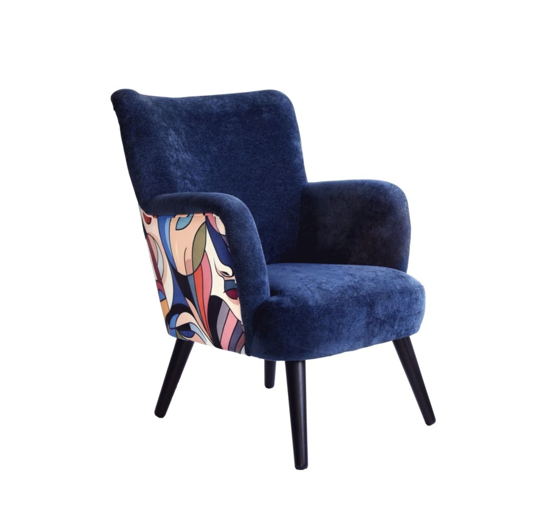 Mały fotel uszak DUARTE