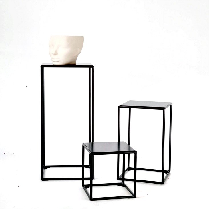 Stojaki na kwiaty metalowe zestaw LORT