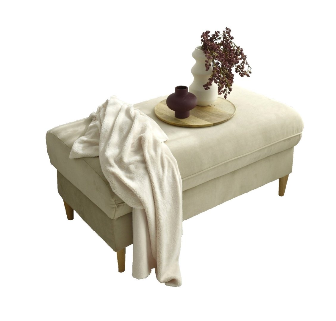 Duża pufa ze schowkiem tapicerowana VERA