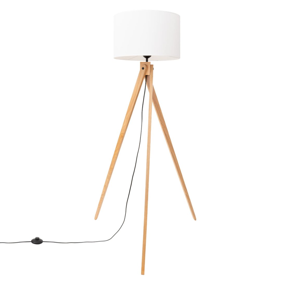 Lampa podłogowa na trójnogu biała 1xE27 NATT
