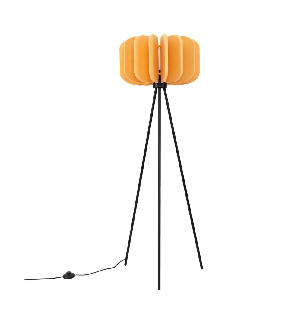 Lampa stojąca podłogowa trójnóg MULA 45 żółta