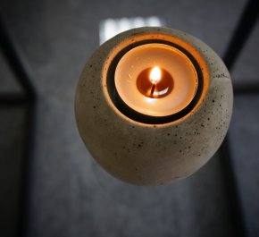 Świeczniki z betonu
