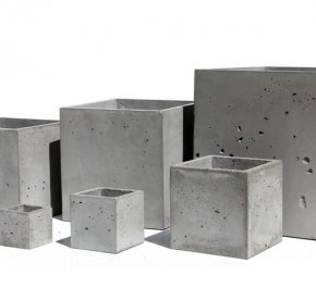 ZEN S - Kwadratowa Doniczka z betonu