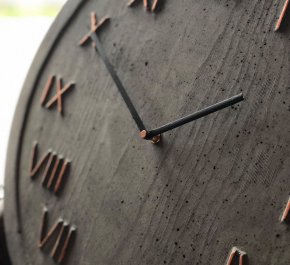 Zegar na ścianę z betonu GOYO