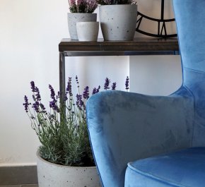 ZESTAW ZONA SX, S, L, M - Okrągłe Doniczki z betonu