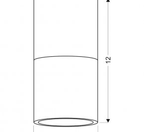 Lampa oprawa TUBA czarno-złota