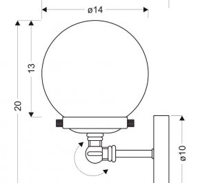 LAMPA KINKIET BALLET 1X40W E27 PATYNA