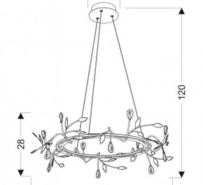 LAMPA WISZĄCA GIAROS LED CZARNY