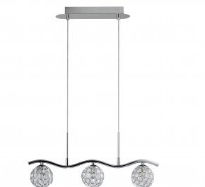 LAMPA SUFITOWA WISZĄCA STARLET 3xG9 CHROM