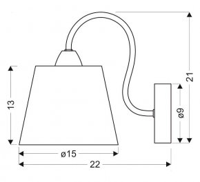 LAMPA KINKIET LUK E14 CHROM