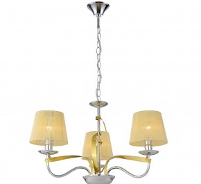 LAMPA WISZĄCA DIVA 3XE27 SREBRNA