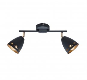 LAMPA SUFITOWA COTY LISTWA 2X40W E14 CZARNY