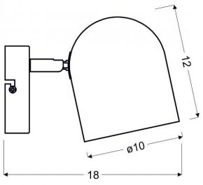 LAMPA KINKIET AZURO 1XE27 SZARY