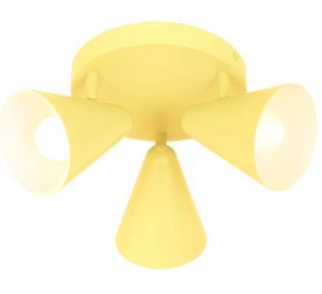 LAMPA SUFITOWA AMOR PLAFON 3xE14 ŻÓŁTY