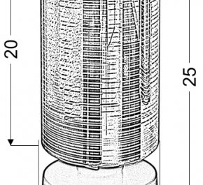 COX LAMPA STOŁOWA CHROM