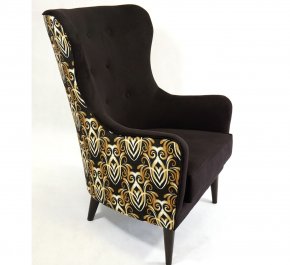 Uszak Fotel PAUSA motyw ARTDECO