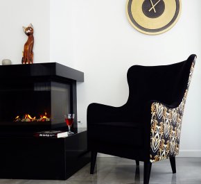 Uszak Fotel PAUSA motyw ARTDECO