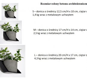 Nowoczesny kwietnik na ścianę NICO ROUND