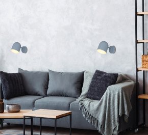 LAMPA KINKIET AZURO 1XE27 SZARY