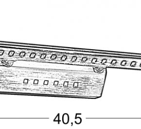 KINKIET ŁAZIENKOWY forte 5W LED RURKA TRÓJKĄTNA CHROM
