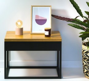 CAMILO Stolik nocny loft