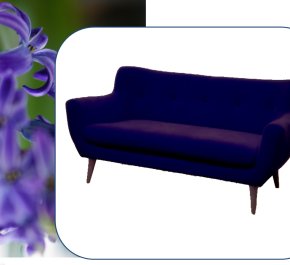Wygodna sofa na nóżkach SIN