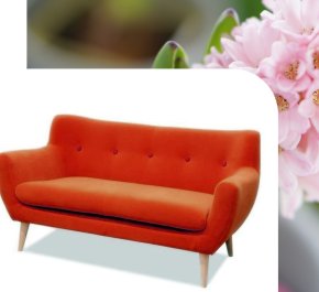 Wygodna sofa na nóżkach SIN