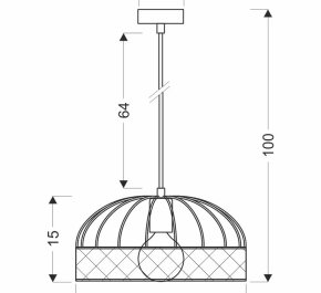 LEVI żyrandol loftowy 40W E14