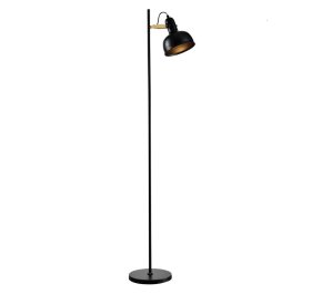 Lampa industrialna podlogowa RENO regulowana czarna