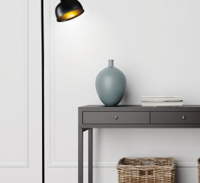 Lampa industrialna podlogowa RENO regulowana czarna
