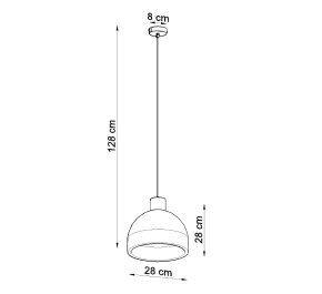 LAMPA NAD WYSPĘ z betonu DAMASO (SL.0281)