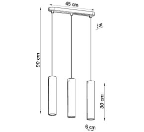 LAMPA NAD STÓŁ z betonu LUVO 3 (SL.0655)