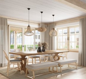 Lampa drewniana wisząca APRILLA (SL.0639)