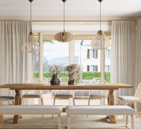 Lampa drewniana wisząca APRILLA (SL.0639)