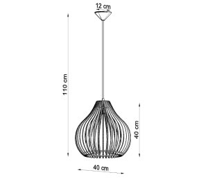 Lampa drewniana wisząca APRILLA (SL.0639)