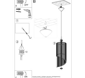 LAMPA DO JADALNI NAD STÓŁ ALEXIA (SL.0640)