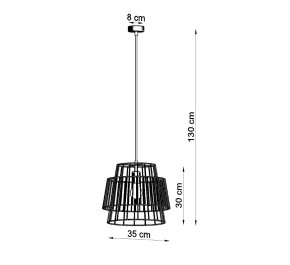 LAMPA sufitowa biała GATE (SL.0662)