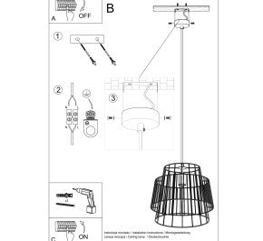 LAMPA sufitowa biała GATE (SL.0662)