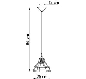 LAMPA nad stół, żyrandol biały ANATA (SL.0145)